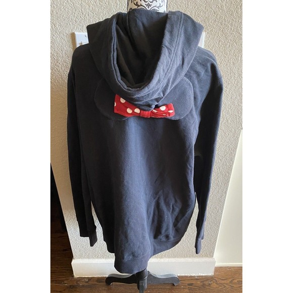 Disney Parks XXL Black Minnie Mouse Hoodie Sweatshirt 2X Hooded Cute! - Picture 5 of 9
